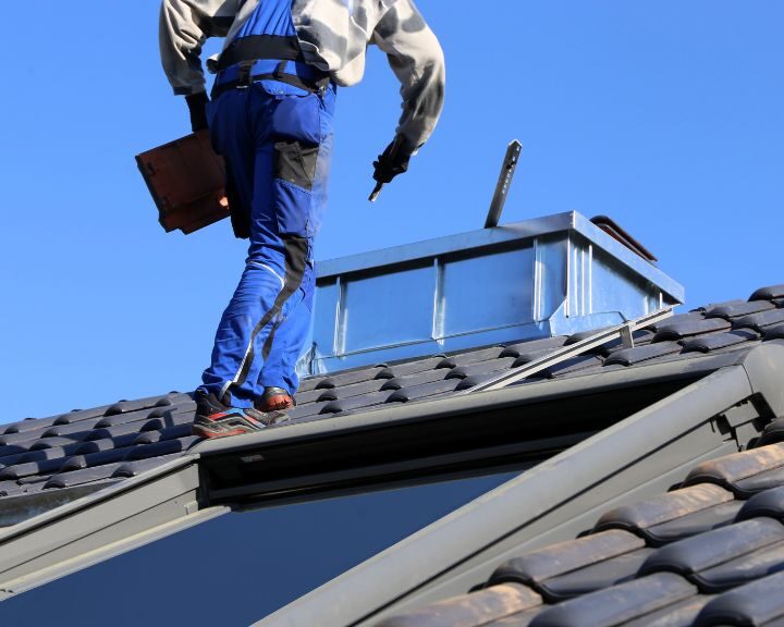 A roofer is conducting roof inspections in Southampton.