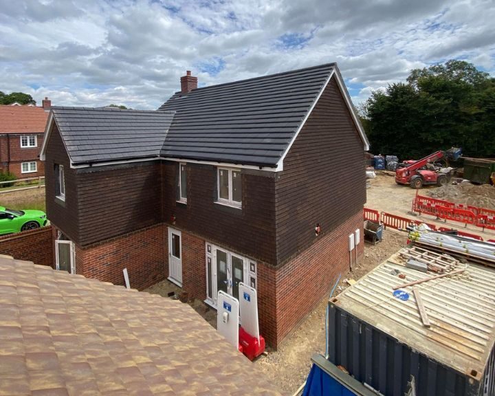 A new roof installation on a new build house in Southampton.