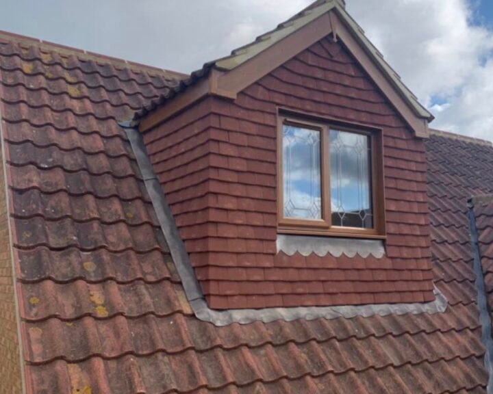 A new dormer roof and window installed on a house by Southampton Roofers.